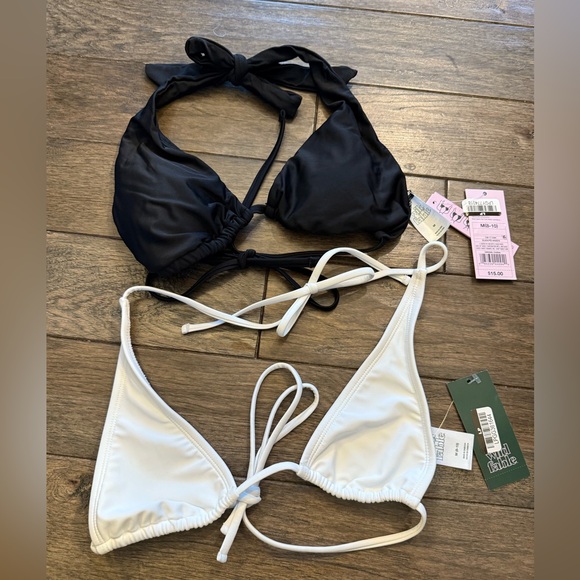 wild fable Other - Wild Fable Bikini Tops Black &‎ White Garments